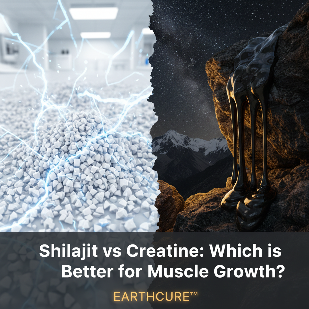 Shilajit vs Creatine: Muscle Growth Showdown